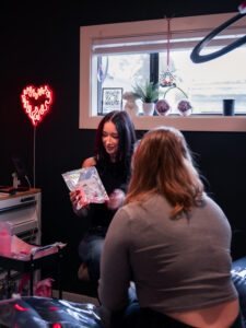 Bella Ware will provide you with instructions and an after care kit to guide you through the healing and care of your beautiful new brows